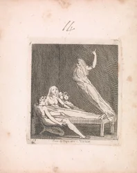 Für Kinder. Die Tore des Paradieses, Tafel 15, Furcht und Hoffnung sind -- Vision